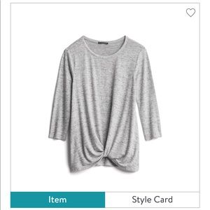 Stitch Fix Grey Knit Top - Size Medium EUC